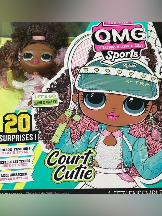 L.O.L. Surprise! Other - New L.O.L OMG Sports Court Cutie Doll With 20 Surprises​